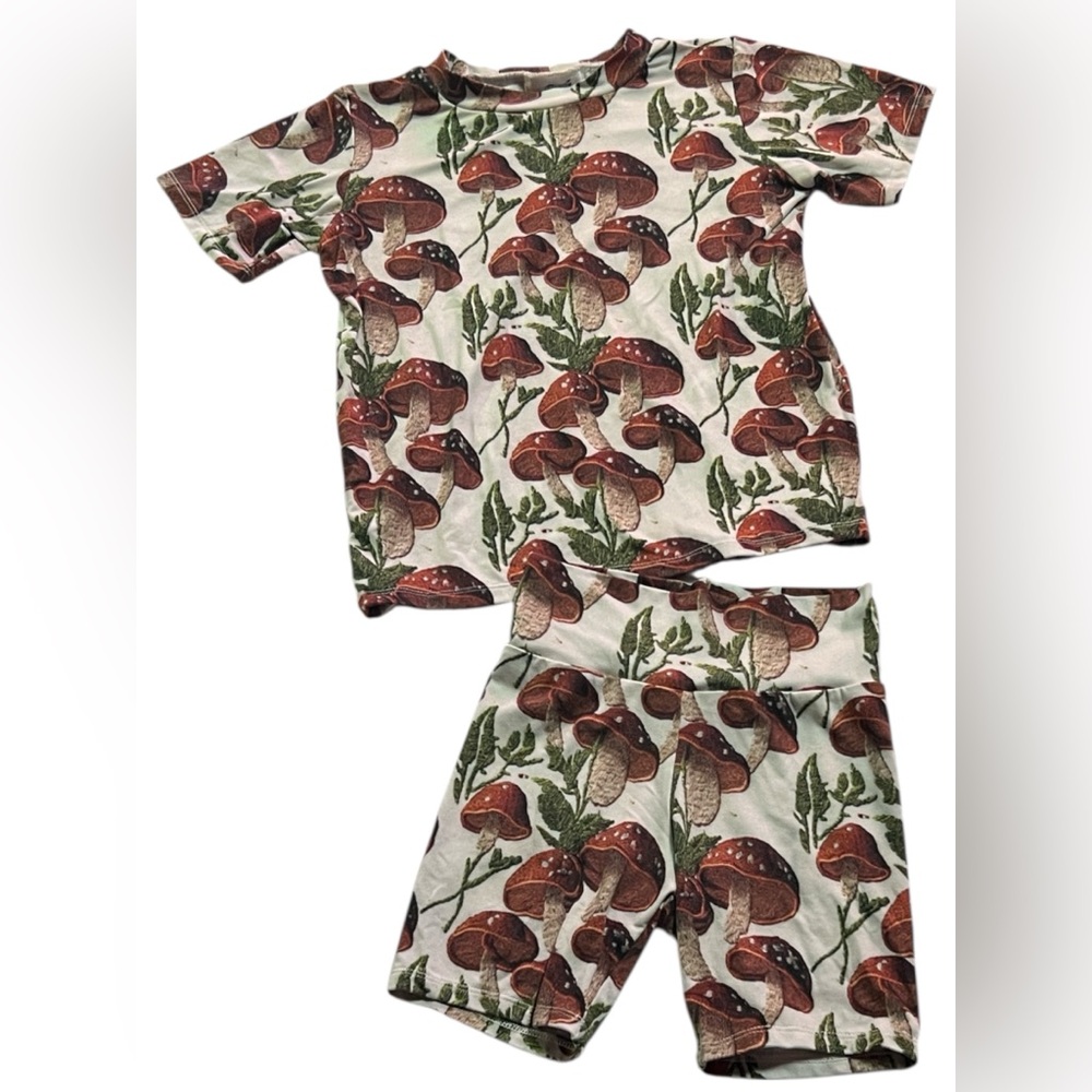 Kids Mushroom Cottagecore soft Set boho ren faire